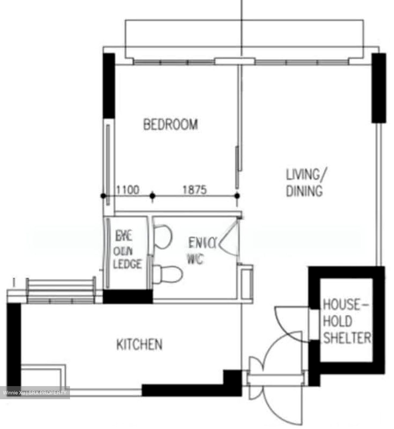 Blk 413B Waterfront I @ Northshore (Punggol), HDB 2 Rooms #620999741